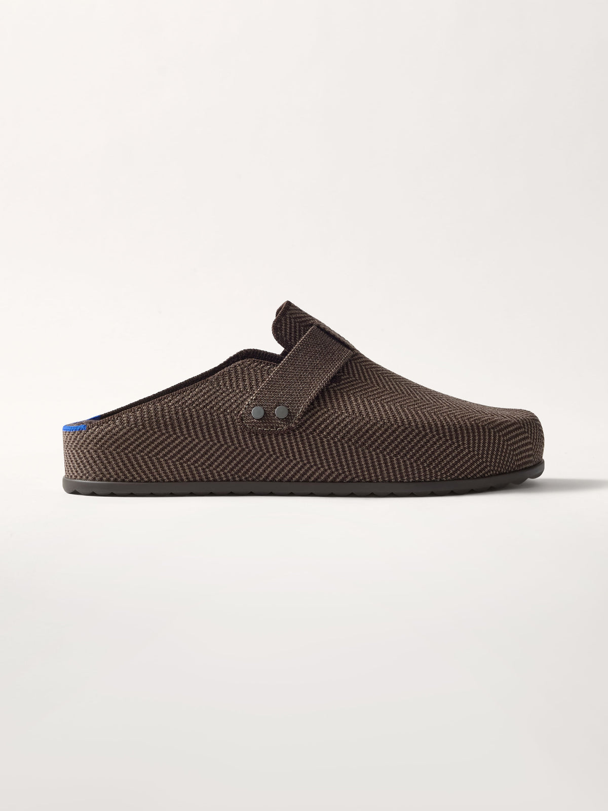 The Teddy Men's Clog - Umber Herringbone
